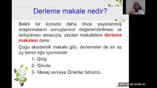 03 - 01 Derleme Makale Nedir