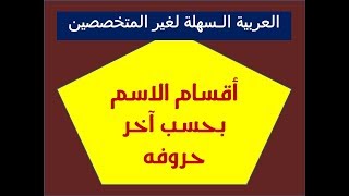 أقسام الاسم بحسب آخر حروفه ( الدرس 63) #سلسلة_أتقنُ_لغةَ_القرآن_