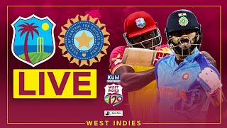🔴 LIVE | West Indies v India | 4th Kuhl Stylish Fans T20I powered by Black and White.