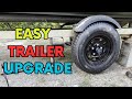 Trailer Tire and Hub Upgrade Made EASY ✅