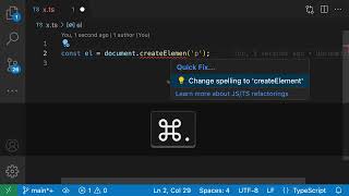 VS Code tips — Accept quick fixes and code actions by double pressing ctrl+. or cmd+.
