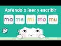 Aprender a leer las sílabas  ma me mi mo mu