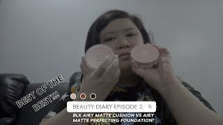 TRYING NEW BLK AIRY MATTE CUSHION AGAINST THE AIRY MATTE PERFECTING FOUNDATION! (Try Wear Test)