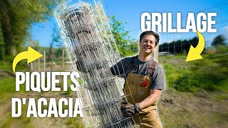 INSTALLATION DUNE CLÔTURE AGRICOLE