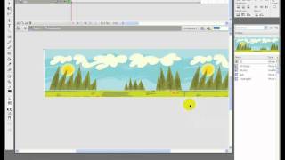 How to animate looping bg in Flash - tutorials Step by Step