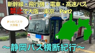 新幹線・飛行機・高速バス・電車禁止で大阪から東京へ【Part2】〜静岡バス横断紀行〜