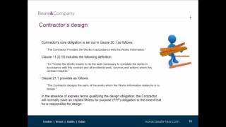 Beale & Company Webinar - NEC3 Engineering and Construction Contract
