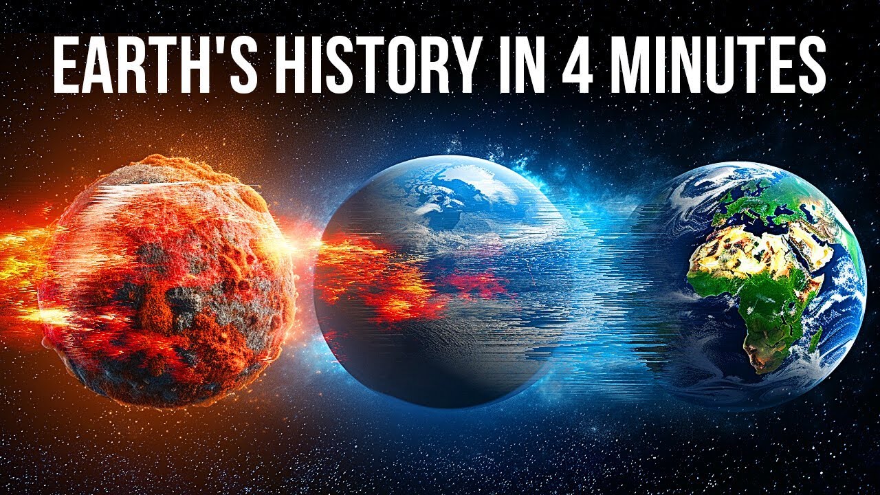 Earth S 4 5 Billion Years In 1 Day Youtube