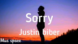 Sorry || Justin biber (lyrics)