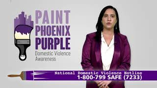 Domestic Violence Awareness | Paint Phoenix Purple | Councilwoman Yassamin Ansari