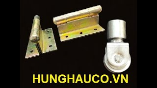 BẢN LỀ CHÂN CAO VÀ BÁNH XE XOAY 360 ĐỘ cho cửa lùa cong (Lùa vòng cung/Lùa vuông góc/ lùa cung tròn)