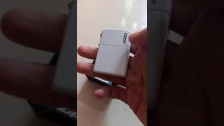 ZIPPO MATTE WHITE GRADE ORI