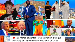 Breaking News:🛑🛑World News Le Maroc deviant La 1ere destination d’Afrique en atteignant 15 M!