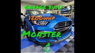 GARAGE BUILT💪 1200WHP 💨MONSTER 🍀! 2020 GT500 3.8 WHIPPLE SUPERCHARGED #mustang #shelby #ford #gt500