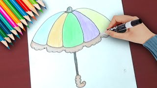 Come ho disegnato un ombrello davvero carino