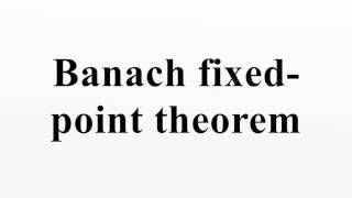 Banach fixed-point theorem
