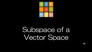 Linear Algebra 4.3 Subspaces of Vector Spaces
