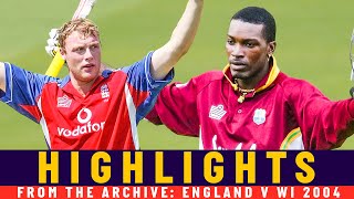 Gayle v Flintoff in ODI run-fest! | Classic Match | England v West Indies 2004 | Lord's