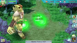 Rune Factory 4 Special Random Moment - My Fairies crazily attack the Giant Troll