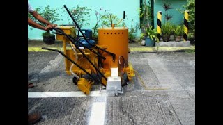 How to use Road Applicator Machine (Thermoplastic Machine) Step by step