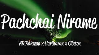 Pachchai Nirame (Lyrics) - A.R. Rahman, Hariharan & Clinton