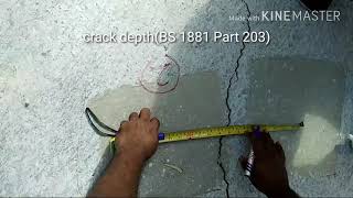 Crack depth(BS 1881 part 203)