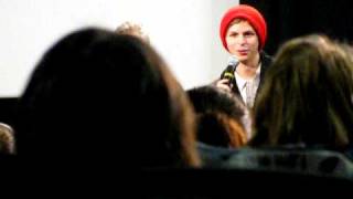 Michael Cera singing These Eyes LIVE @ Youth in Revolt preview screening in Chicago 12/2/09