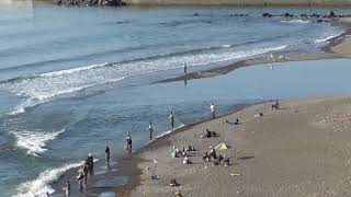 厚田川河口のサケ釣り 190928