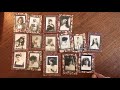 beautiful women 1890 1915 real photo mini cards on marbled paper lot x 15