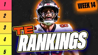 🔥 NEW Top 15 TE RANKINGS for Week 14 Fantasy Football 🚀 | Fantasy Football Rankings