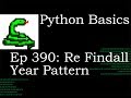 Python Basics Re Findall Search For Date
