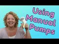 How to use a manual pump. (Medela)