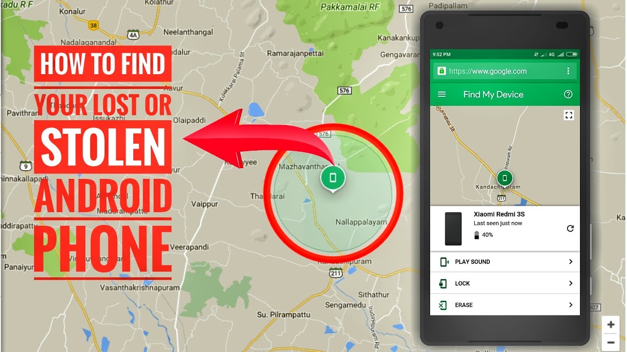 How To Find A Lost Or Stolen Phone Using Android Device Manager - YouTube