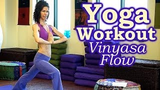 Yoga Workout for Beginners, Leg & Core Strength Vinyasa Flow, Stretch & Fitness Training, Balance