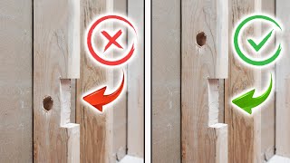 Do’s And Don’ts When Drilling, Cutting \u0026 Notching A Hole Through Wood Stud Framing! | DIY Tips!