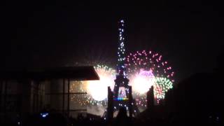 HD fireworks 14 iule 2013 Paris (the Champ de Mars at the Eiffel Tower) final part