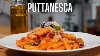 PENNE ALLA PUTTANESCA -- FOOD IS LOVE