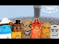 ALL Gegagedigedagedago In CASTLE MAZE chase US in Minecraft 360