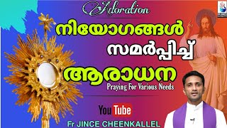 നിയോഗങ്ങൾ സമർപ്പിച്ച് ആരാധനയിൽ പ്രാർത്ഥിക്കാം Praying for various Needs Fr. Jince Cheenkallel HGN
