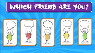 WHICH FRIEND ARE YOU QUIZ | Friend Personality Test