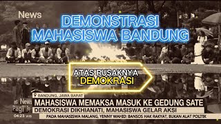 Mahasiswa Bandung Demonstrasi Kecewa Dengan Pemerintah