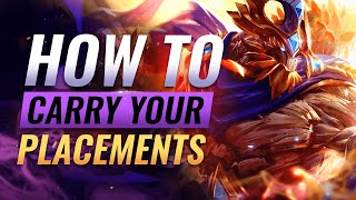 5 BEST TIPS To WIN Your Placement Games in Season 13 - League of Legends