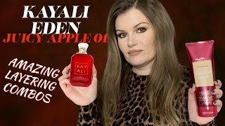 *NEW* KAYALI EDEN JUICY APPLE 01 \u0026 LAYERING COMBOS 🍎🍎🍎