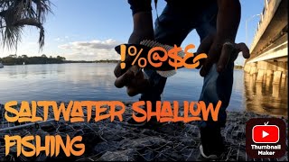 saltwater shallow bridge fishing for flounder