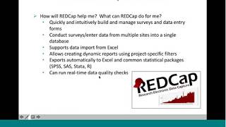 What REDCap Can Do For You REDCap Data Management Platform Overview for BC SUPPORT Unit Stakeholders