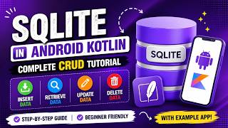 ☢️ ANDROID - ☢️ SQLite ~~ ADD, GET, UPDATE, DELETE DATA FROM DATABASE || ☢️ TUTORIAL IN KOTLIN