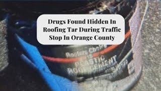 Two arrested after Orange County deputies find suspected meth hidden in bucket of tar
