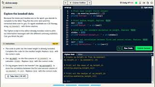 Learing Python's Numpy Basic Statistics with Data Camp (Part 9)