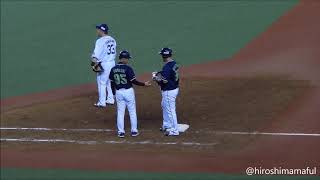 2018.06.14 東京ヤクルトスワローズ 代打・畠山和洋 レフトへのヒットを放つ