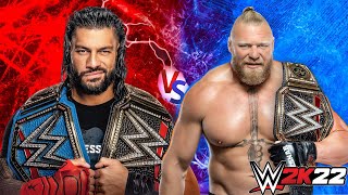 Roman Reigns vs Brock Lesnar WWE2022 | LAST MATCH | Undisputed WWE Universal Champion | Gameplay